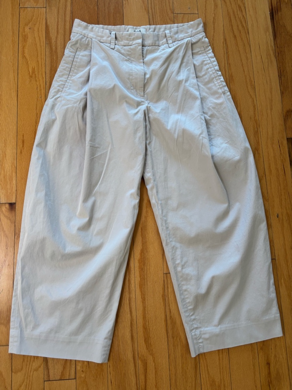COS Pleated Barrel Leg Trousers, size EU40